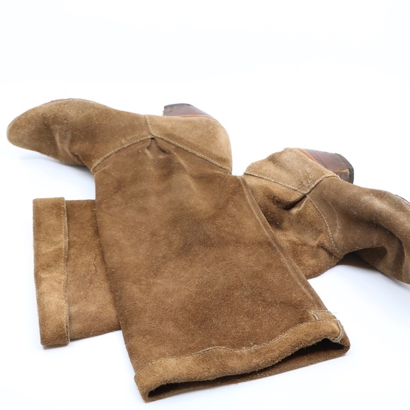 Vintage 70s Tan Suede Slouchy PUSS IN BOOTS - Picture 8 of 8